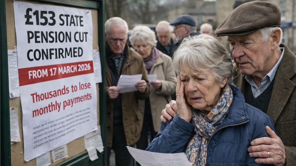 £153 State Pension Cut Confirmed From 17 March 2026 – Thousands of Claimants Set to Lose Monthly Payments