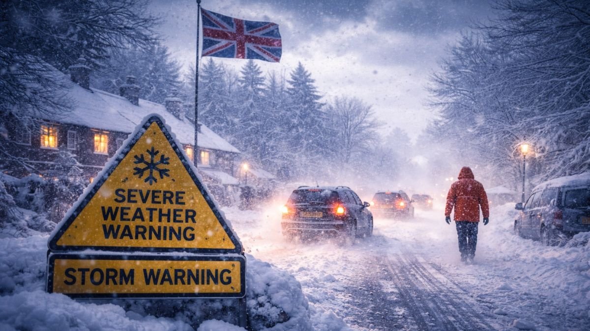 Severe Winter Storm Warning Issued for the UK Midlands