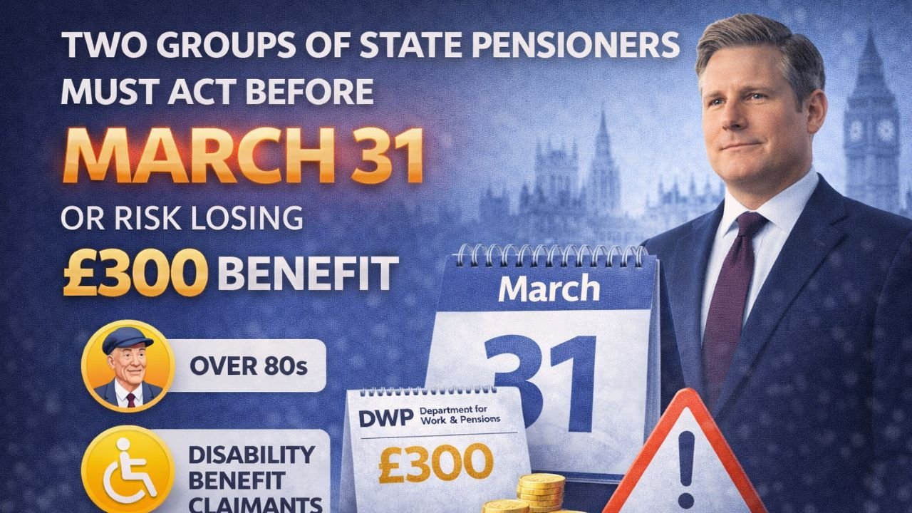 Two Groups of State Pensioners Must Act Before March 31 or Risk Losing £300 Benefit