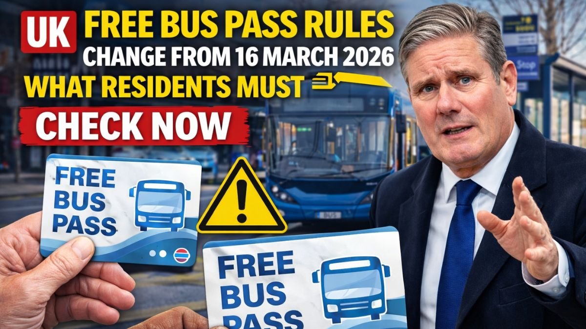 UK Free Bus Pass Rules Change From 16 March 2026 – What Residents Must Check Now