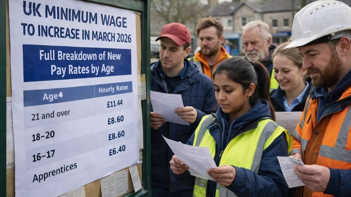 UK Minimum Wage Set to Rise in March 2026 – Full Breakdown of New Pay Rates by Age